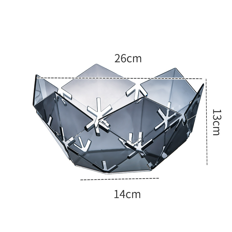 Plastični tanjur za voće – proziran, jednostavan stil, lagani luksuz za dnevni boravak i stolić za kavu, kvaliteta prve klase, lansiranje jeseni 2022, licencirana privatna marka