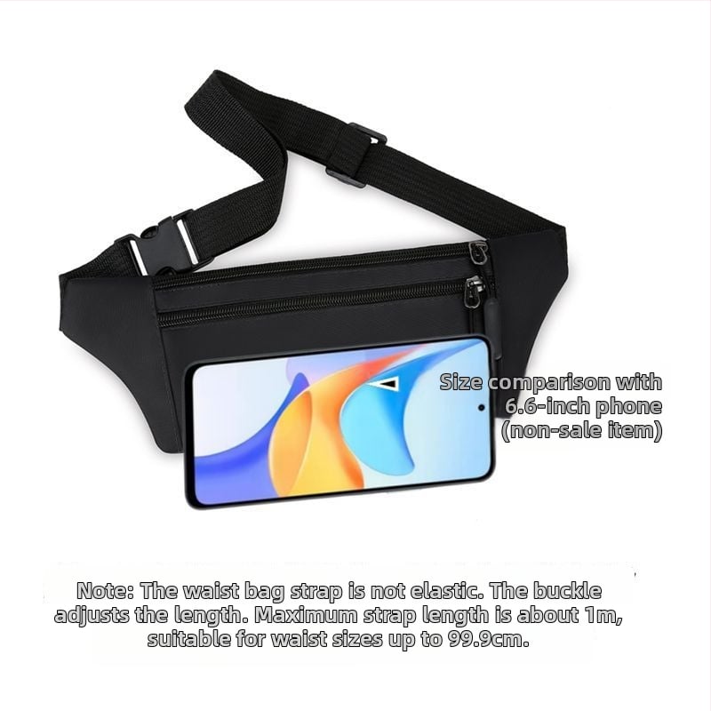 Juosmens krepšys - PU medžiaga, atsparus vandeniui, didelė talpa, universalus, sportui ir kelionėms