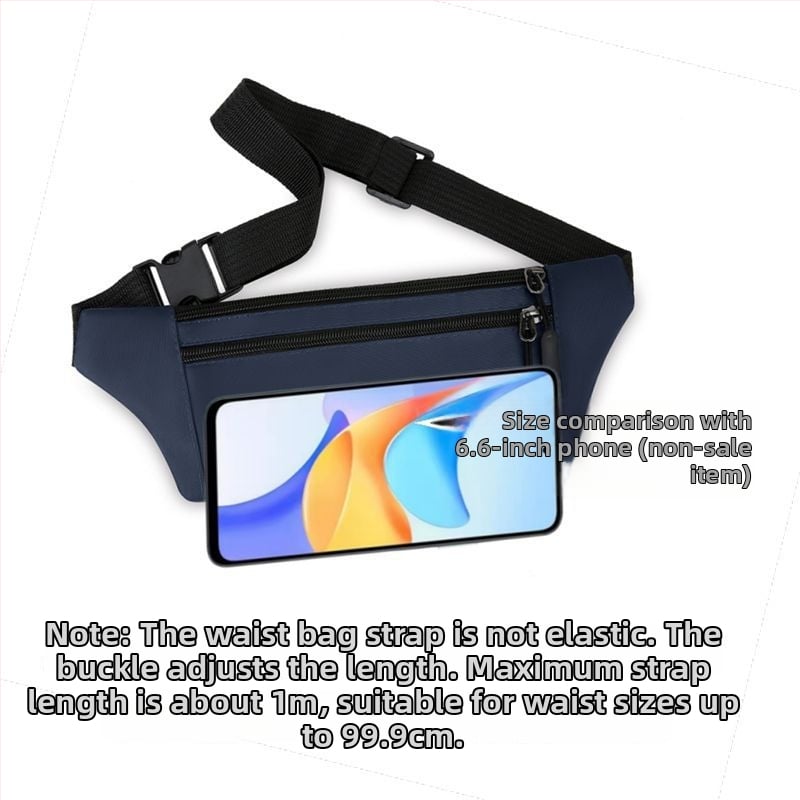 Juosmens krepšys - PU medžiaga, atsparus vandeniui, didelė talpa, universalus, sportui ir kelionėms