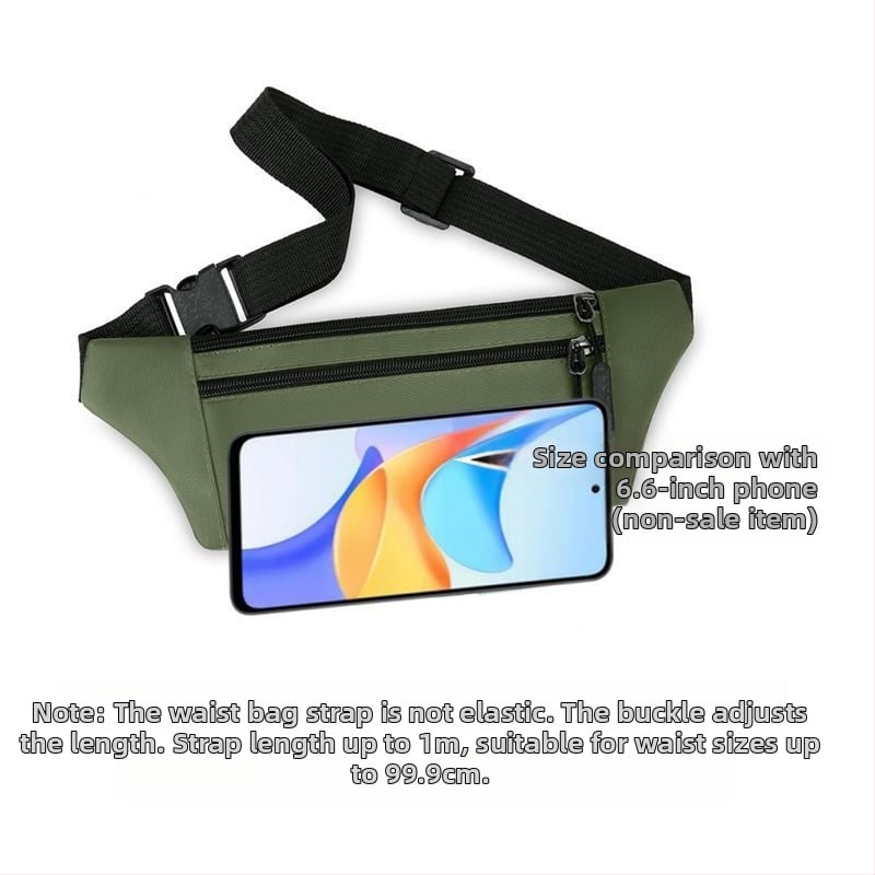 Juosmens krepšys - PU medžiaga, atsparus vandeniui, didelė talpa, universalus, sportui ir kelionėms