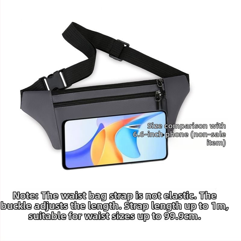 Juosmens krepšys - PU medžiaga, atsparus vandeniui, didelė talpa, universalus, sportui ir kelionėms