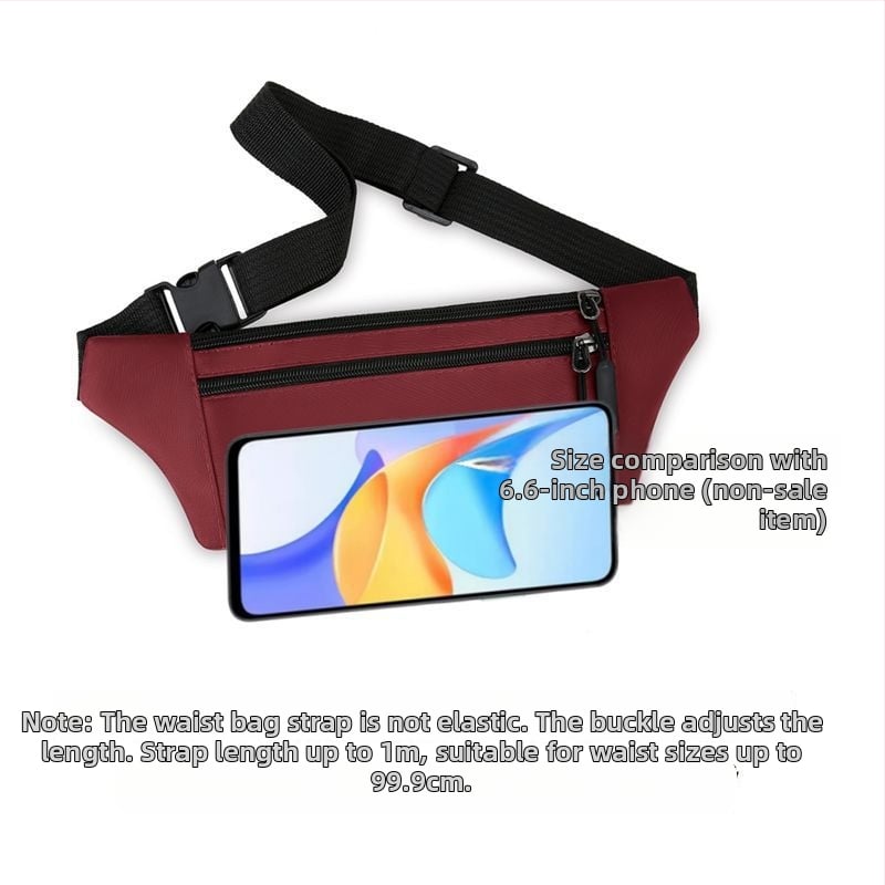 Juosmens krepšys - PU medžiaga, atsparus vandeniui, didelė talpa, universalus, sportui ir kelionėms