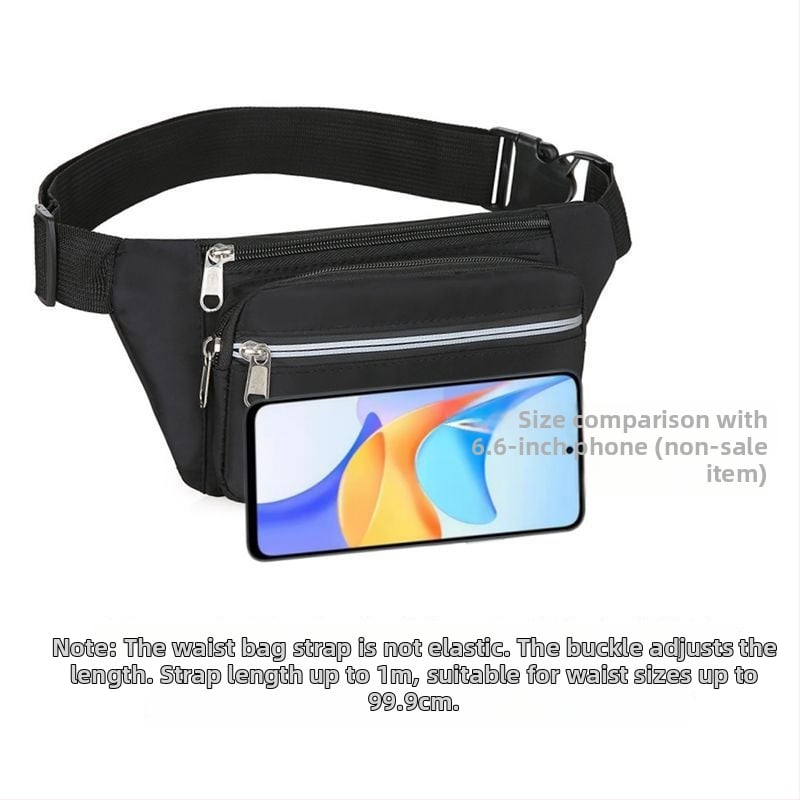 Juosmens krepšys - PU medžiaga, atsparus vandeniui, didelė talpa, universalus, sportui ir kelionėms