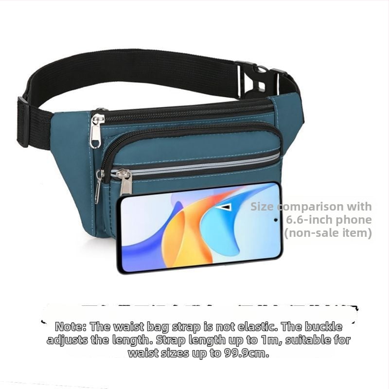 Juosmens krepšys - PU medžiaga, atsparus vandeniui, didelė talpa, universalus, sportui ir kelionėms