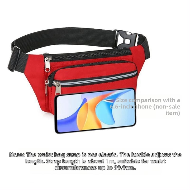 Juosmens krepšys - PU medžiaga, atsparus vandeniui, didelė talpa, universalus, sportui ir kelionėms