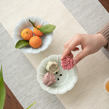 Yunhua Hall porcelán gyümölcstál, egyszerű stílus, első osztályú, 2023