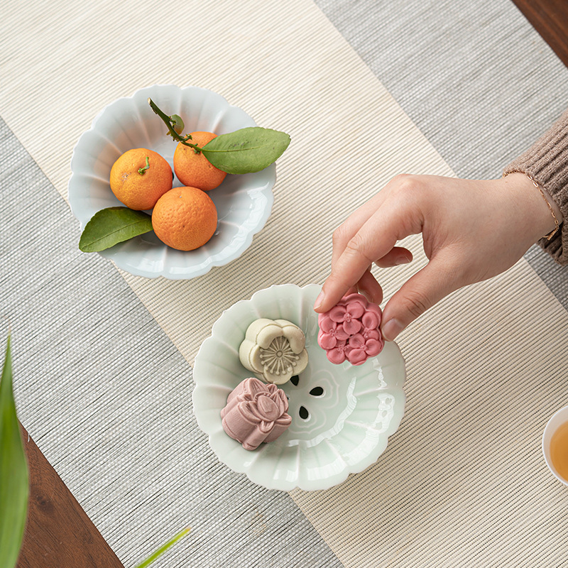 Yunhua Hall porcelán gyümölcstál, egyszerű stílus, első osztályú, 2023