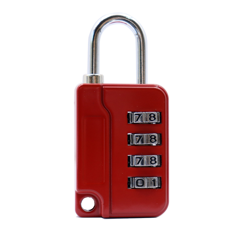 Kombinációs zár utazótáskákhoz és edzőtermi szekrényekhez, cinkötvözet, modell 0092, numerikus kód, zárókar vastagsága 4, rudak közötti távolság 18