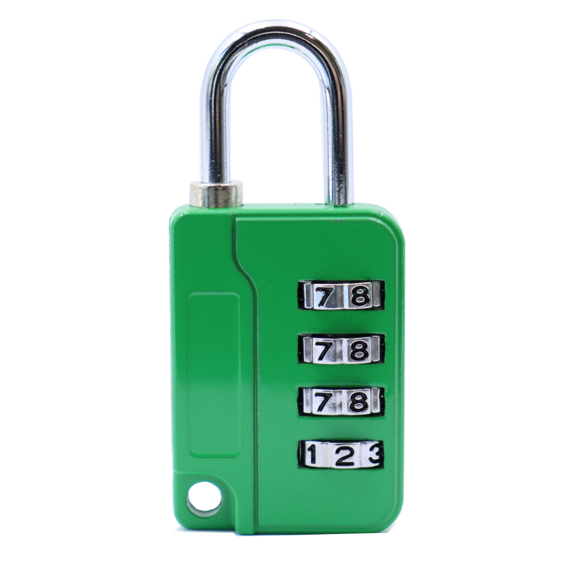 Kombinációs zár utazótáskákhoz és edzőtermi szekrényekhez, cinkötvözet, modell 0092, numerikus kód, zárókar vastagsága 4, rudak közötti távolság 18