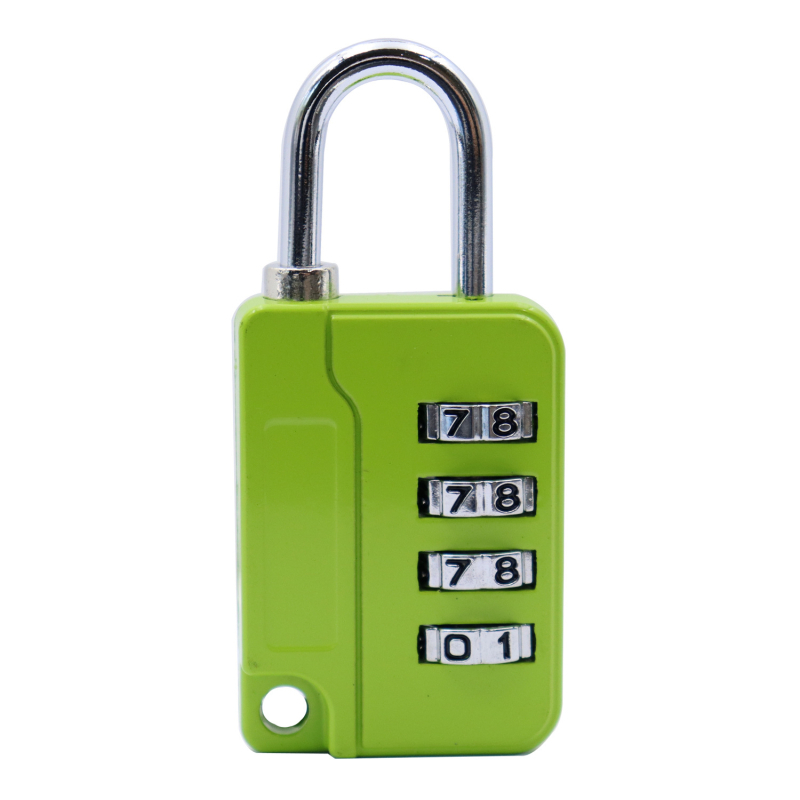 Kombinációs zár utazótáskákhoz és edzőtermi szekrényekhez, cinkötvözet, modell 0092, numerikus kód, zárókar vastagsága 4, rudak közötti távolság 18