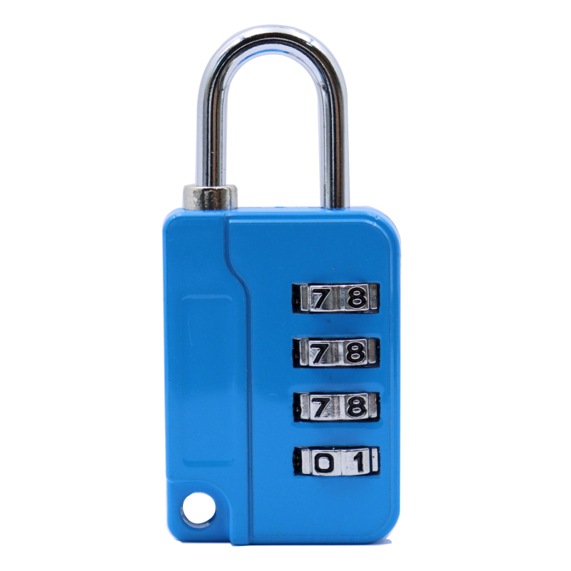 Kombinációs zár utazótáskákhoz és edzőtermi szekrényekhez, cinkötvözet, modell 0092, numerikus kód, zárókar vastagsága 4, rudak közötti távolság 18