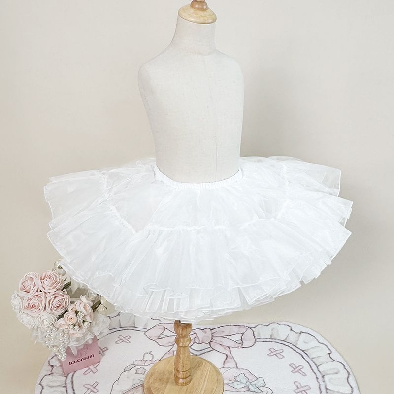 Dječja tutu haljina s petticoatom, Lolita balet stil, kratka haljina princeza (Bustle: Boneless bustle; Supply: Spot goods; Year/Season: Other)