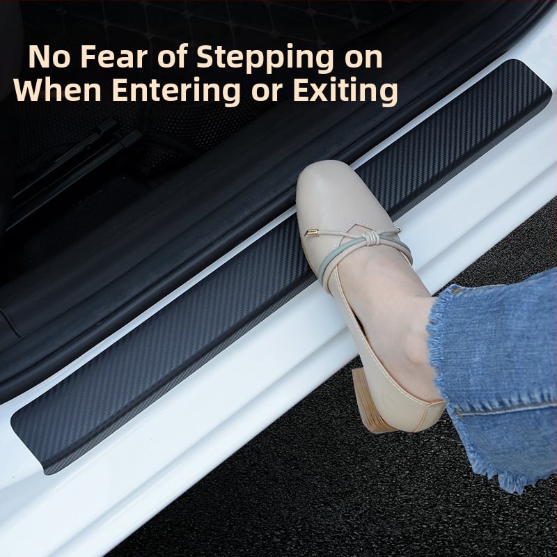 Automobiļa sānu sliekšņa aizsardzība - 3D oglekļa šķiedras uzlīme, universāla savietojamība