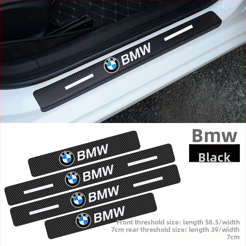 Automobiļa sānu sliekšņa aizsardzība - 3D oglekļa šķiedras uzlīme, universāla savietojamība