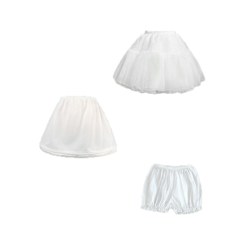 Lolita Petticoat Τριών Τμημάτων Σετ — Χωρίς Οστά για Bustle, Μαλακή Γάζα, Φούστα Τούτα, Καλοκαίρι 2024
