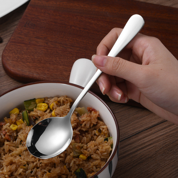 Nerđajući čelična okrugla žlica s laserskim logom – moderni minimalistički dizajn, Guida