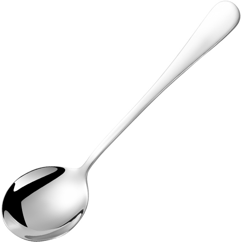 Nerđajući čelična okrugla žlica s laserskim logom – moderni minimalistički dizajn, Guida