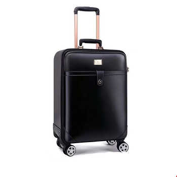 Uniszex utazótáska oldalsó nyitással, poliészter külső, robbanásbiztos zár, univerzális kerekek