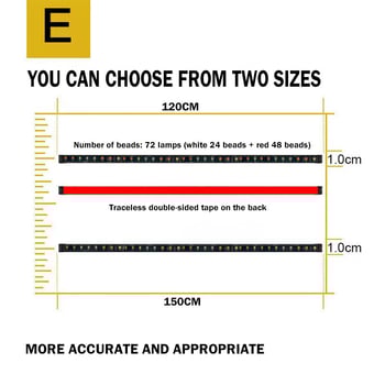 Mikas MKS-3605 задна светлина за кола, силиконова тръба + LED панел, 12V, 15W