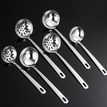 Deep Dragon ανοξείδωτο κουτάλι μαγειρικής με αντιολισθητική λαβή, θερμοανθεκτικό και αντι-κάψιμο, μακριά λαβή