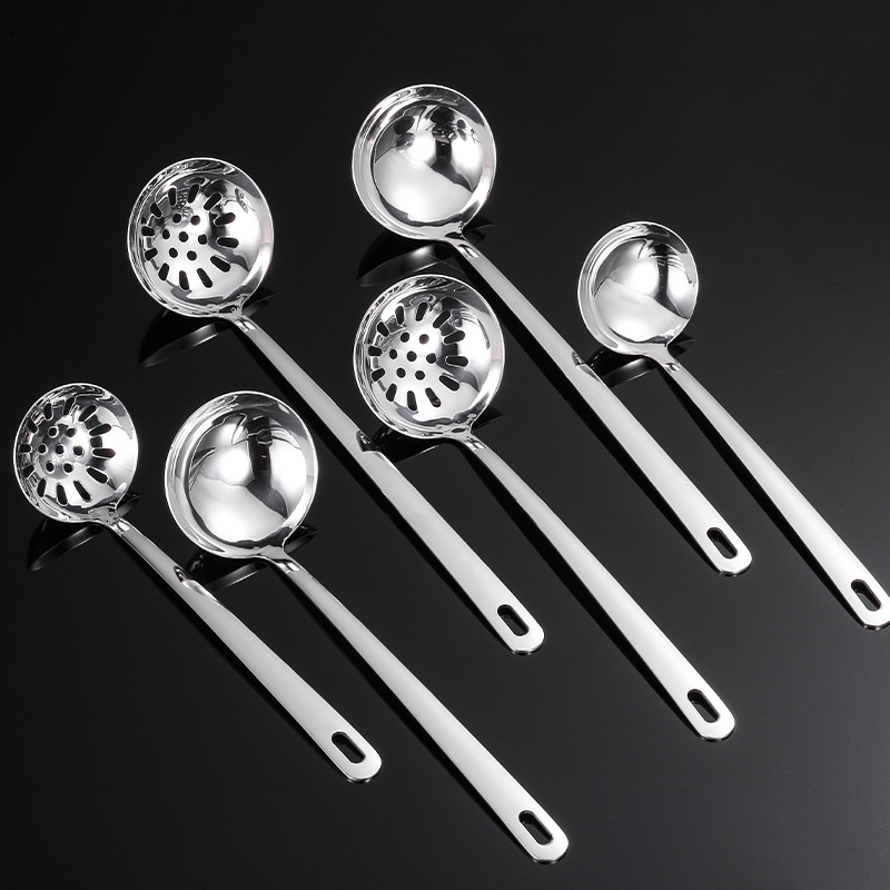 Deep Dragon ανοξείδωτο κουτάλι μαγειρικής με αντιολισθητική λαβή, θερμοανθεκτικό και αντι-κάψιμο, μακριά λαβή