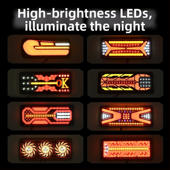 LED задно светло за ванове, камиони и ремаркета, 24V, алуминиева отливка, част 01