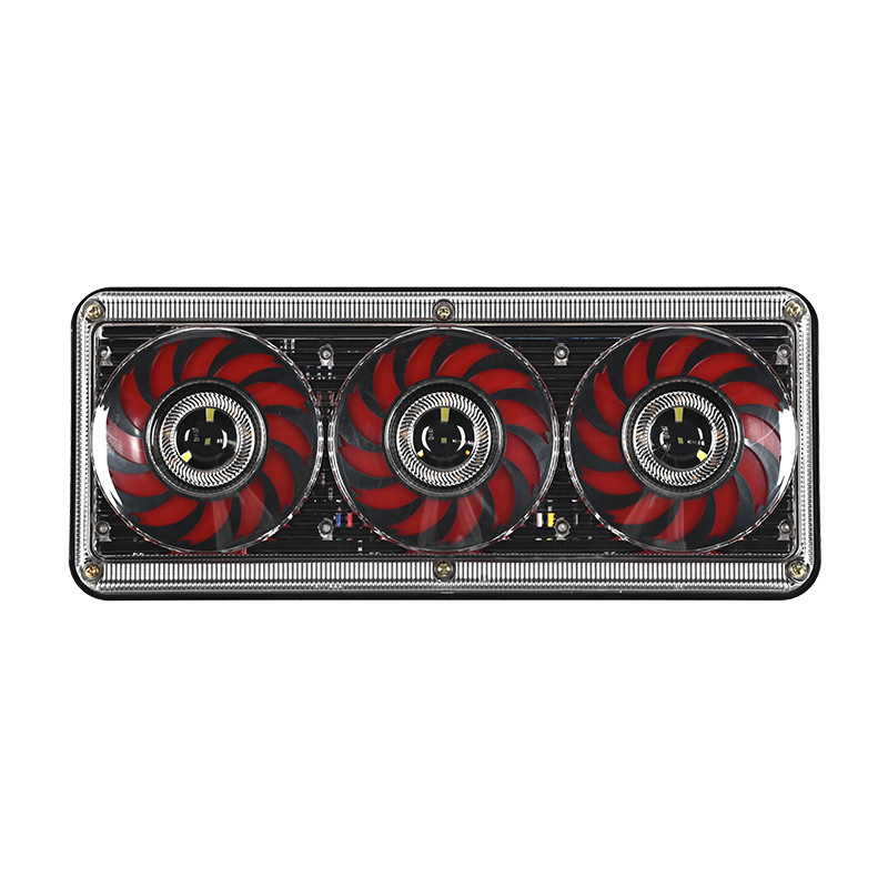 LED задно светло за ванове, камиони и ремаркета, 24V, алуминиева отливка, част 01