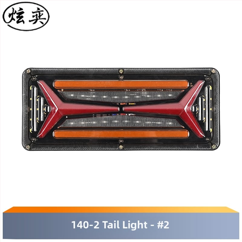 LED задно светло за ванове, камиони и ремаркета, 24V, алуминиева отливка, част 01