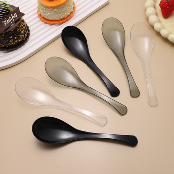 Μίας χρήσης πλαστικό κουτάλι, μοντέρνος μινιμαλιστικός σχεδιασμός, φινίρισμα με νερό, premium ποιότητα