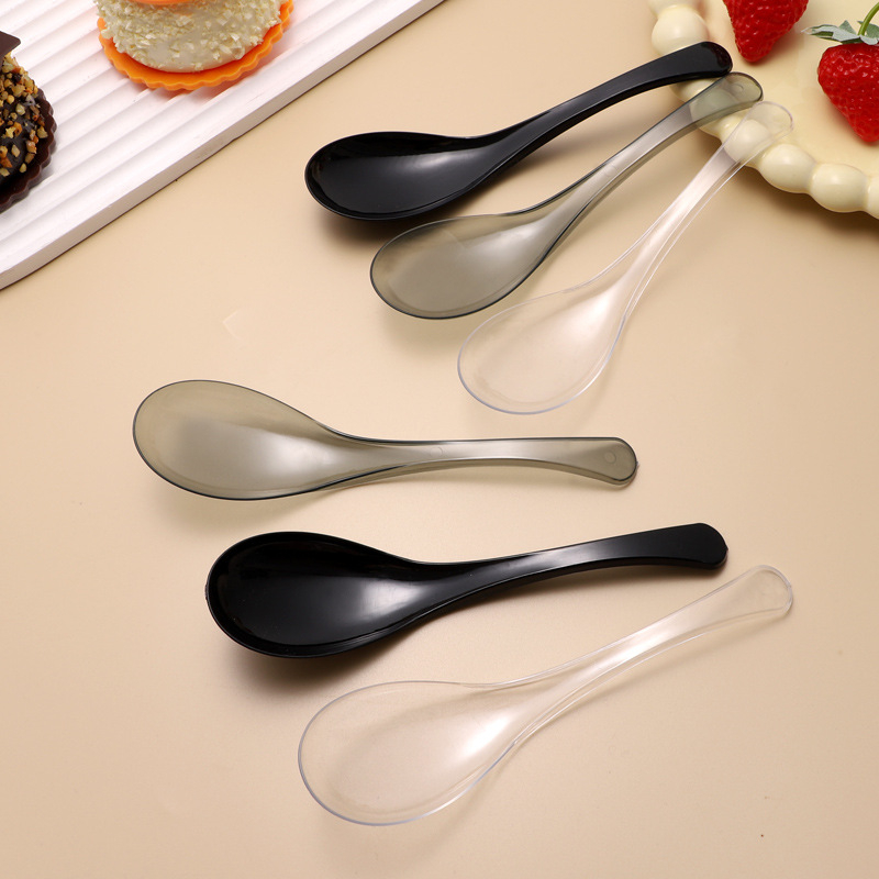 Μίας χρήσης πλαστικό κουτάλι, μοντέρνος μινιμαλιστικός σχεδιασμός, φινίρισμα με νερό, premium ποιότητα