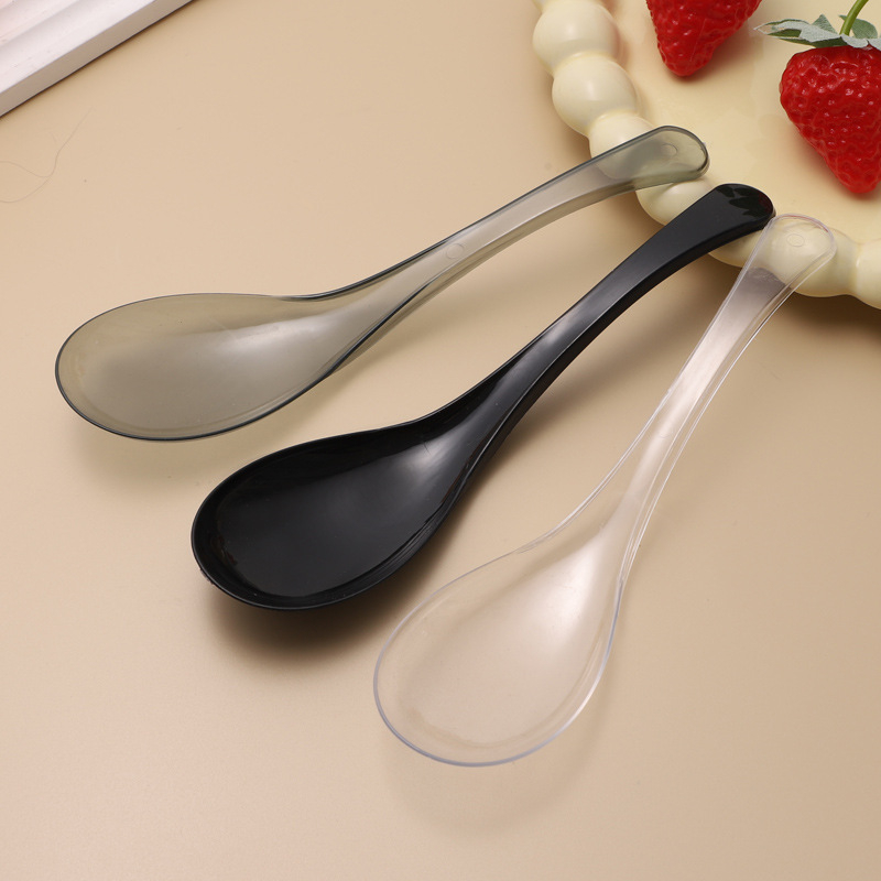 Μίας χρήσης πλαστικό κουτάλι, μοντέρνος μινιμαλιστικός σχεδιασμός, φινίρισμα με νερό, premium ποιότητα