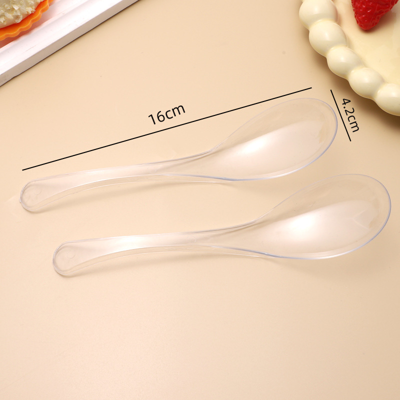 Μίας χρήσης πλαστικό κουτάλι, μοντέρνος μινιμαλιστικός σχεδιασμός, φινίρισμα με νερό, premium ποιότητα