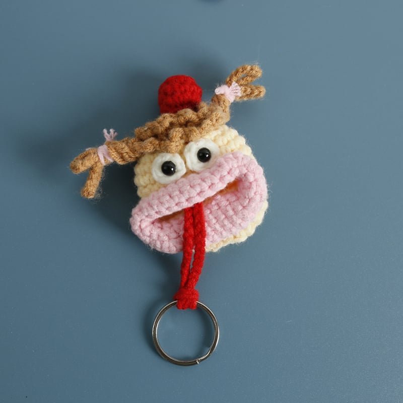 Кейс за ключове – плетен от вълна, анимационен модел, без подплата, дишащ