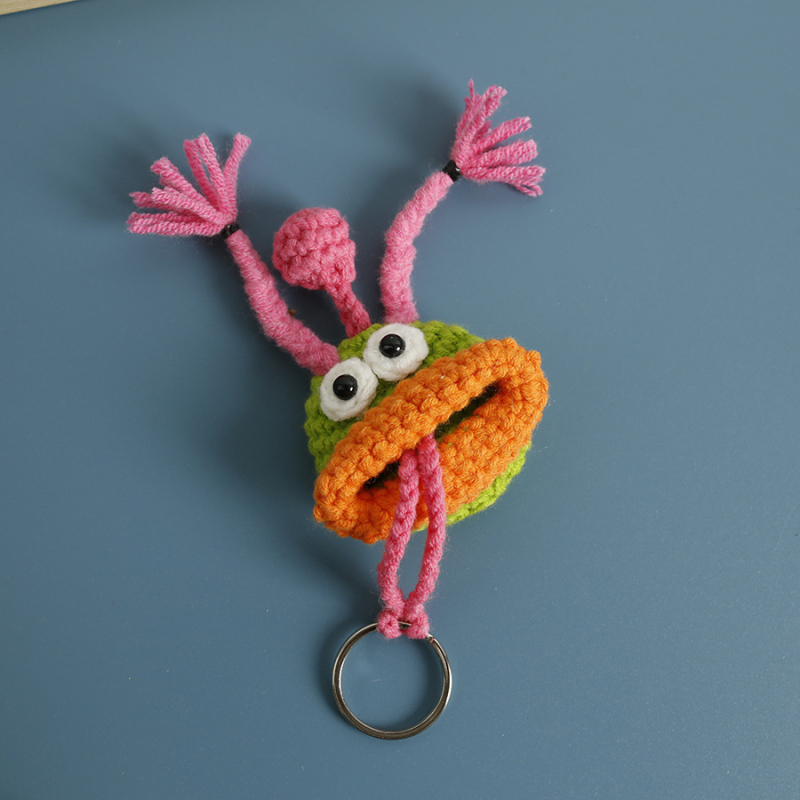 Кейс за ключове – плетен от вълна, анимационен модел, без подплата, дишащ