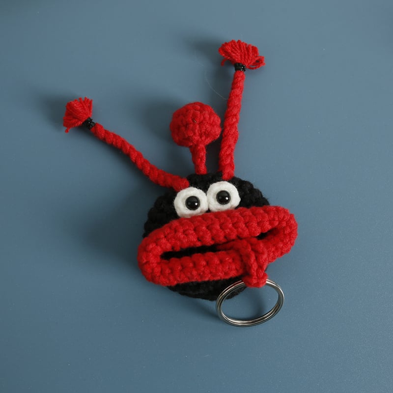 Кейс за ключове – плетен от вълна, анимационен модел, без подплата, дишащ