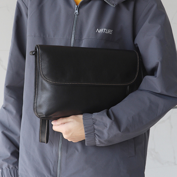 Muška crossbody torba od kože gornjeg sloja, dizajn s glavom tigra, otporna na habanje, podstava od poliestera i pamuka