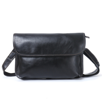 Muška crossbody torba od kože gornjeg sloja, dizajn s glavom tigra, otporna na habanje, podstava od poliestera i pamuka
