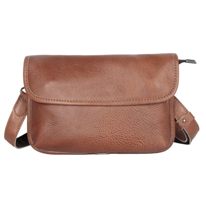 Muška crossbody torba od kože gornjeg sloja, dizajn s glavom tigra, otporna na habanje, podstava od poliestera i pamuka