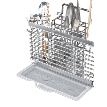 Seinasse monteeritav köögitarvete hoidik 304 roostevabast terasest, nuga hoidja ja lusikate hoiustamine