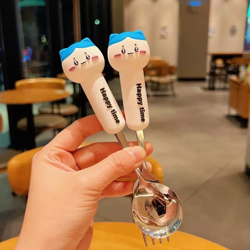 Παιδικό κουτάλι από ανοξείδωτο χάλυβα 304, μοντέρνο μινιμαλιστικό στυλ, καρτούν μοτίβο, επιφάνεια καθρέφτη