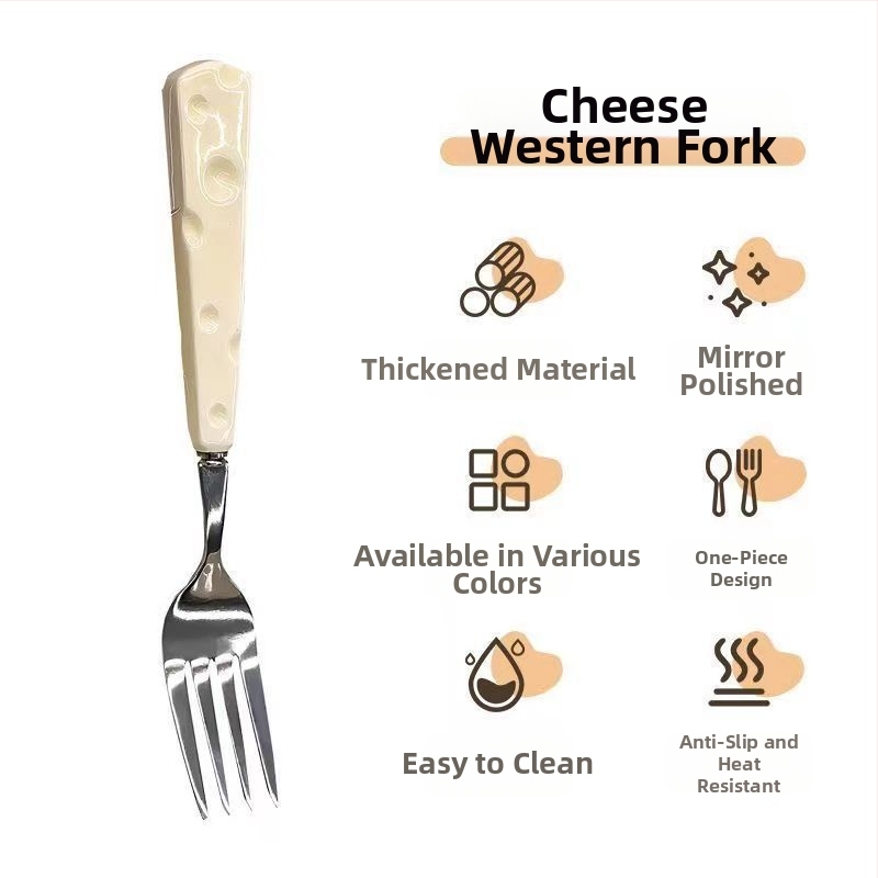 Комплект нож, вилица и лъжица от неръждаема стомана 304, огледално полирани, карикатурен дизайн, западни прибори за хранене за деца