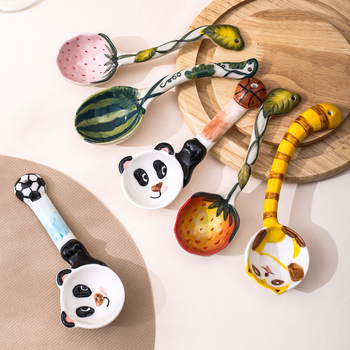 Κεραμικό κουταλάκι με μακριά λαβή και σχέδιο καρτούν για παιδιά; Υλικό: Κεραμικό • Σχέδιο: Καρτούν • Διαμόρφωση: Διαθέσιμη • Εκτύπωση λογοτύπου: Ναι