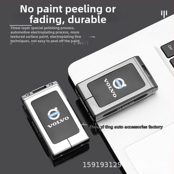 Калъф за ключ Volvo EX30 2025 - цинкова сплав, прост стил, съвместим със серия Volvo, Ayano Auto Supplies