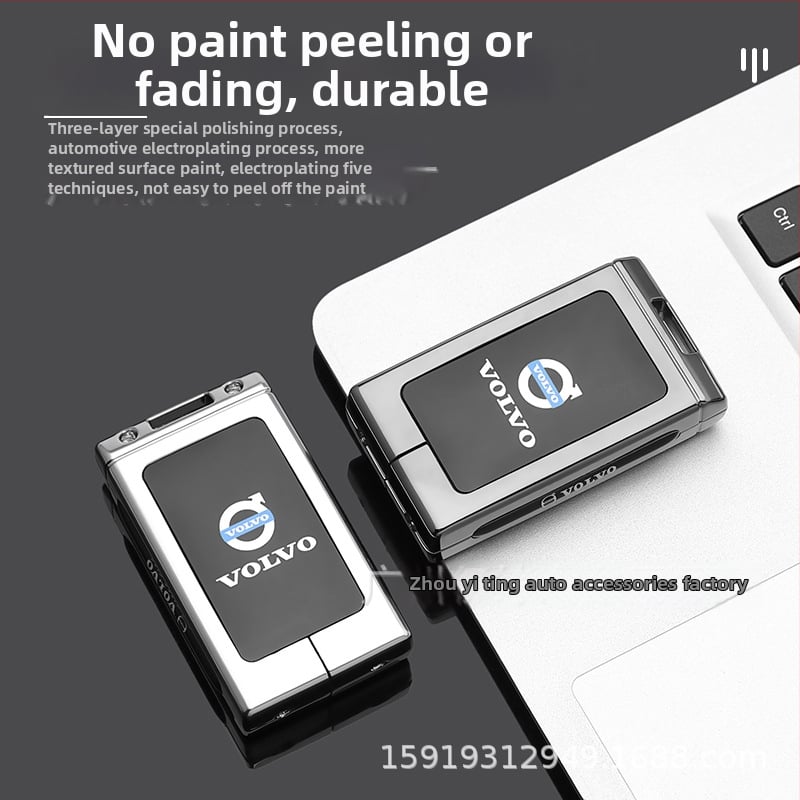 Калъф за ключ Volvo EX30 2025 - цинкова сплав, прост стил, съвместим със серия Volvo, Ayano Auto Supplies