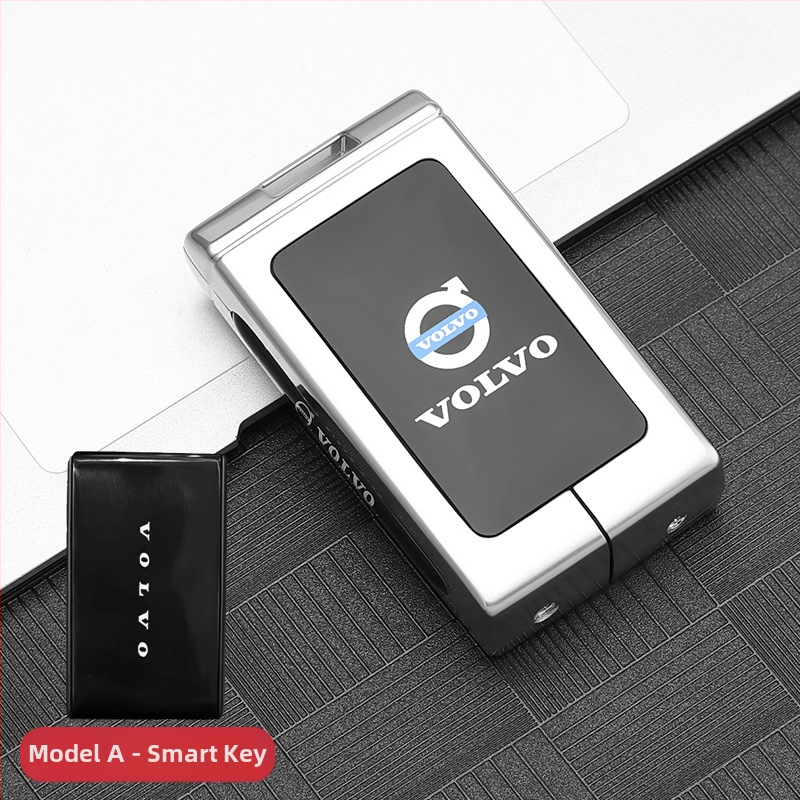 Калъф за ключ Volvo EX30 2025 - цинкова сплав, прост стил, съвместим със серия Volvo, Ayano Auto Supplies