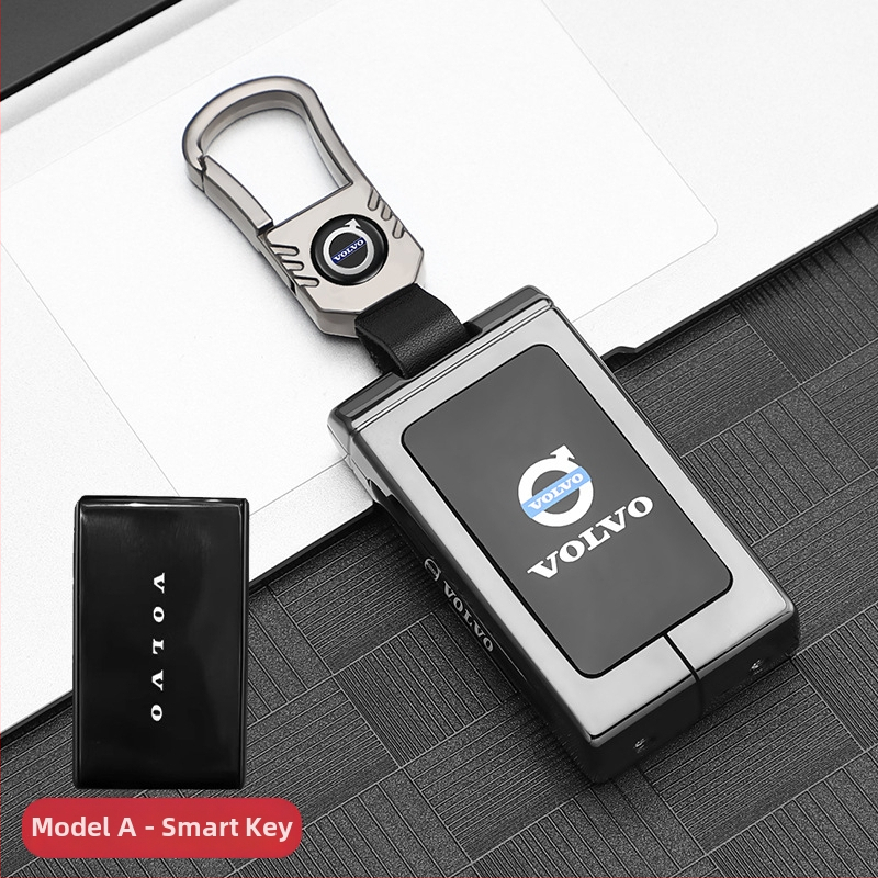 Калъф за ключ Volvo EX30 2025 - цинкова сплав, прост стил, съвместим със серия Volvo, Ayano Auto Supplies