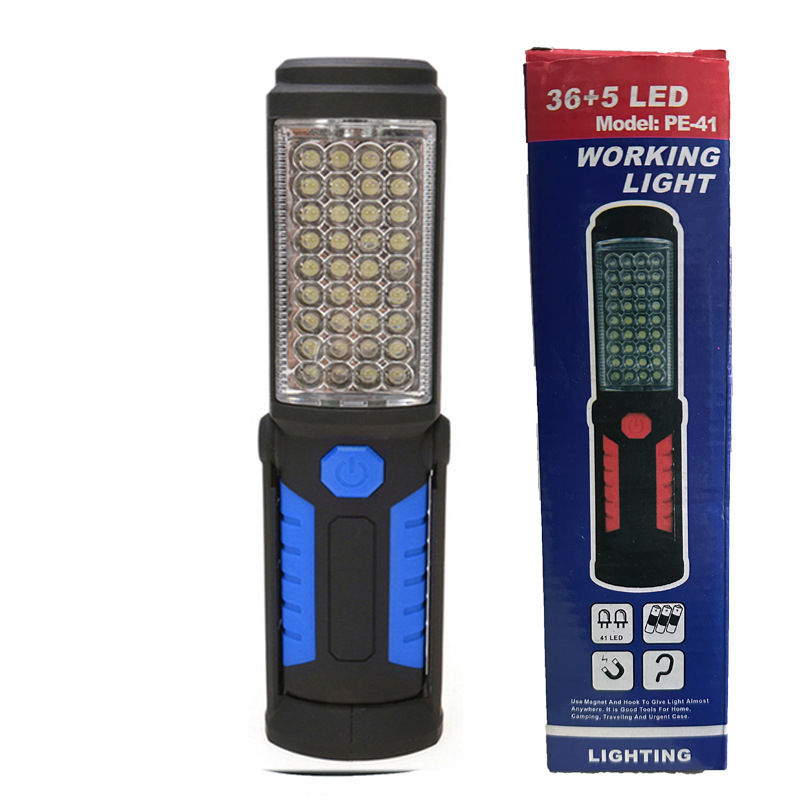 LED radna svjetiljka s magnetskom COB i stalkom, USB punjiva, 36+5 LED, 10W