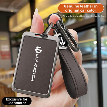 Oklop za ključnu karticu Leapmotor C10 2024 – NFC, koža krave, metalna kopča, poslovni stil, prilagodljivo