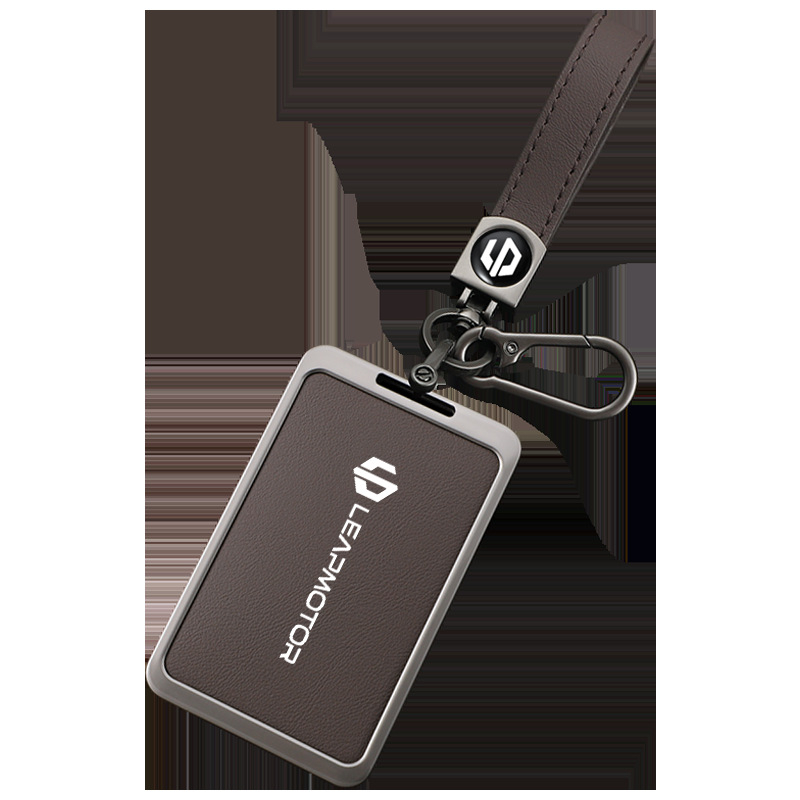 Oklop za ključnu karticu Leapmotor C10 2024 – NFC, koža krave, metalna kopča, poslovni stil, prilagodljivo