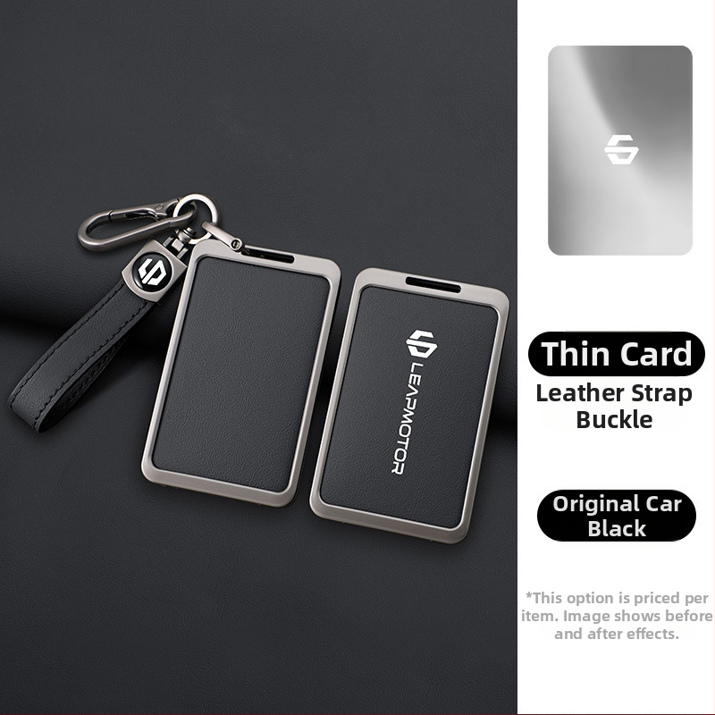 Oklop za ključnu karticu Leapmotor C10 2024 – NFC, koža krave, metalna kopča, poslovni stil, prilagodljivo